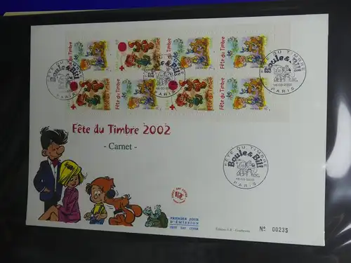 Frankreich und Gebiete FDCs ab 2002 besammelt im Ringbinder #LY693