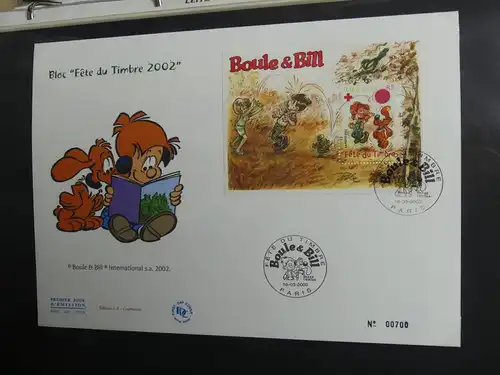 Frankreich und Gebiete FDCs ab 2002 besammelt im Ringbinder #LY693