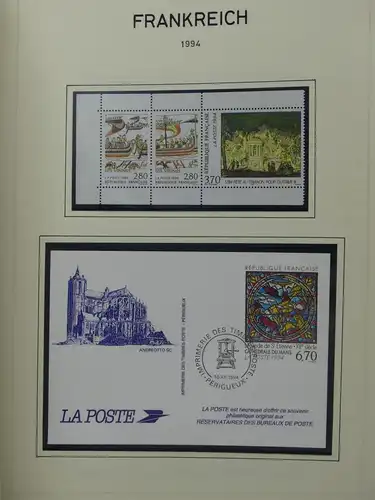 Frankreich 1993-1999 ** postfrisch auf Blankoblättern #LY739