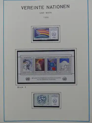 Vereinte Nationen Wien 1979-2002 ** postfrisch auf Blankoblättern #LY736