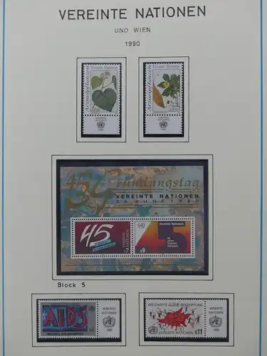 Vereinte Nationen Wien 1979-2002 ** postfrisch auf Blankoblättern #LY736
