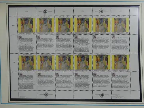 Vereinte Nationen Wien 1979-2002 ** postfrisch auf Blankoblättern #LY736