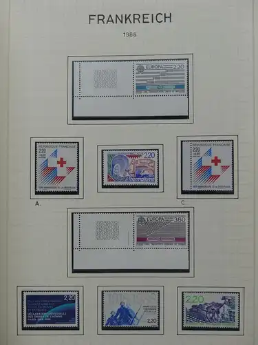 Frankreich 1984-1992 ** postfrisch auf Blankoblättern #LY738