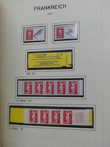 Frankreich 1984-1992 ** postfrisch auf Blankoblättern #LY738