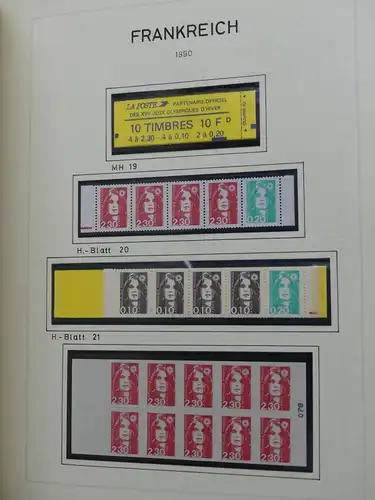 Frankreich 1984-1992 ** postfrisch auf Blankoblättern #LY738