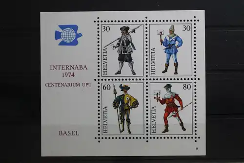 Schweiz Block 22 mit 1020-1023 postfrisch #TC127