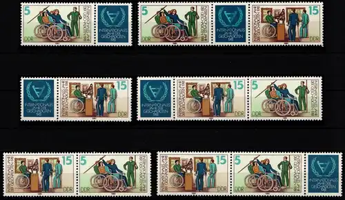 DDR W Zd 499-W Zd 504 postfrisch #KZ349