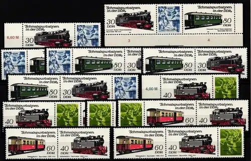 DDR W Zd 576-W Zd 587 postfrisch #KZ360