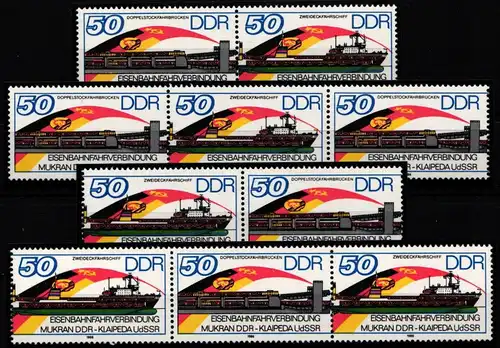 DDR W Zd 692-W Zd 695 postfrisch #KZ379