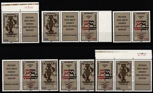 DDR W Zd 528-W Zd 533 postfrisch #KZ353