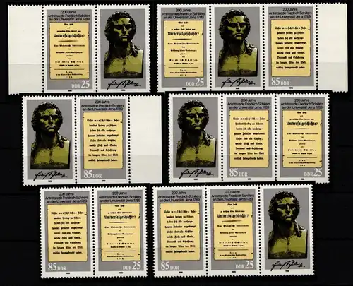 DDR W Zd 807-W Zd 812 postfrisch #KZ396