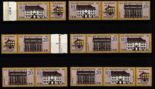 DDR W Zd 721-W Zd 726 postfrisch #KZ384