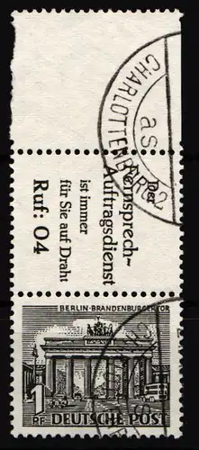 Berlin Zd S9 gestempelt mit Leerfeld, geprüft Schlegel BPP #NA270