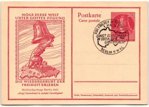 Berlin P 29 als Ganzsache mit Sonderstempel #KT651