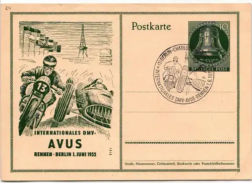 Berlin P 30 als Ganzsache mit Sonderstempel #KT617