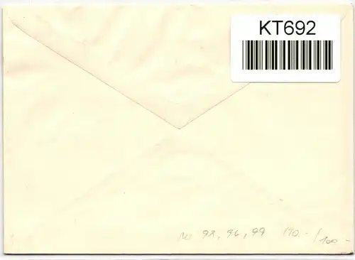 Berlin 92, 96, 99 als Ersttagsbrief #KT692
