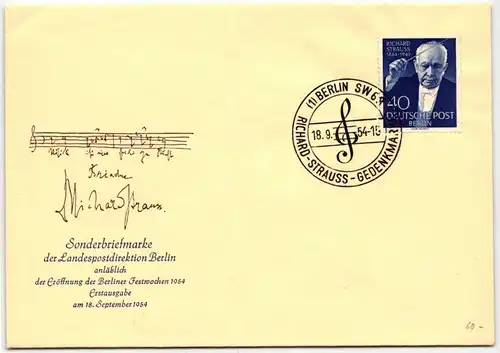 Berlin 124 als Ersttagsbrief #KT695