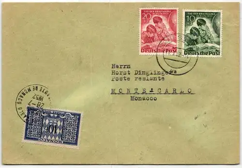 Berlin 80-81 auf Brief als Mischfrankatur portogerecht #KT728