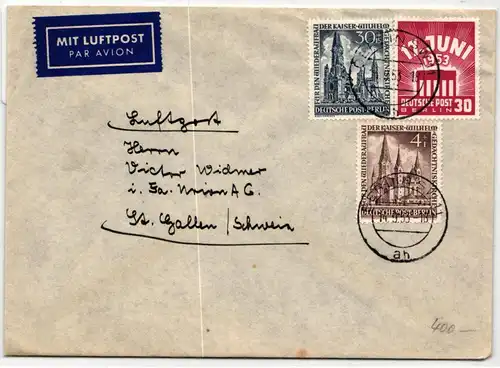 Berlin 106, 109, 111 auf Brief #KT926