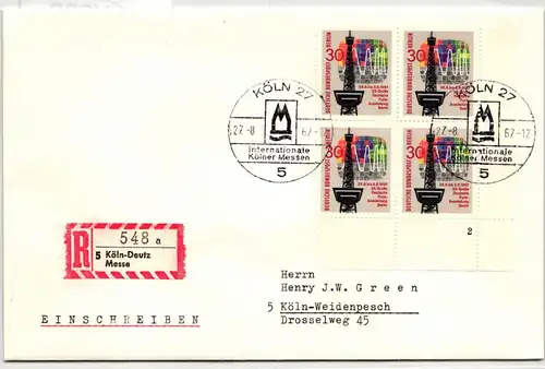 Berlin 309 FN auf Brief Formnummer 2 #KW089