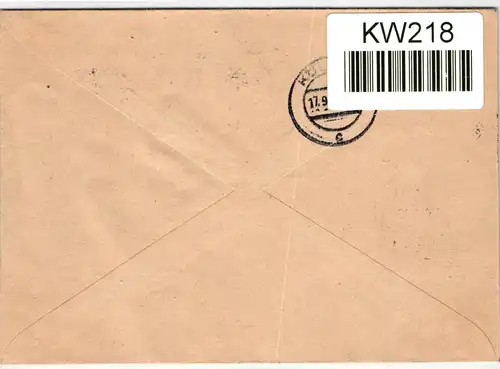 Französische Zone Württemberg 47-48 auf Brief portogerecht #KW218