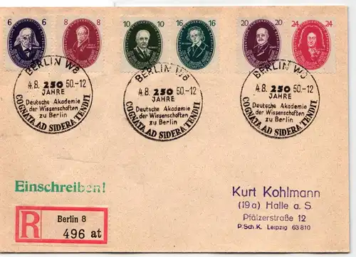 DDR 263 u.a. auf Brief als Mischfrankatur portogerecht #KW494