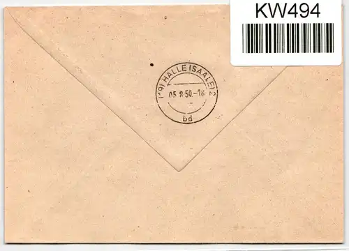 DDR 263 u.a. auf Brief als Mischfrankatur portogerecht #KW494