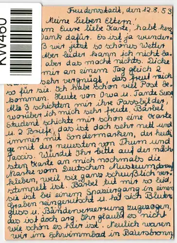 BRD Bund 168 auf Postkarte als Einzelfrankatur portogerecht #KW460