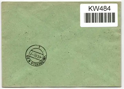 DDR 286-288 auf Brief als Mischfrankatur #KW484