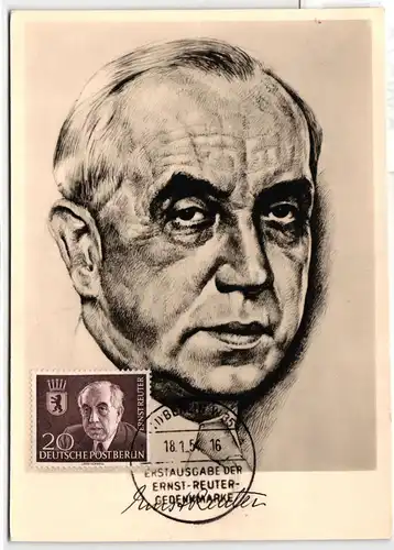 Berlin 115 auf Postkarte Maximumkarte #KW578