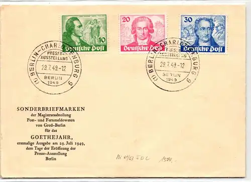 Berlin 61-63 als Ersttagsbrief #KW563