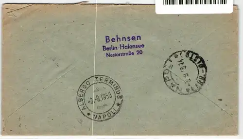 Berlin 44, 100 auf Brief als Mischfrankatur portogerecht #KY559