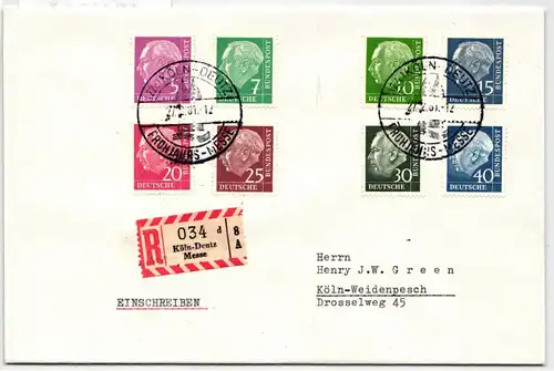 BRD Bund 179y ff -260 y auf Brief Satzbrief #KW714