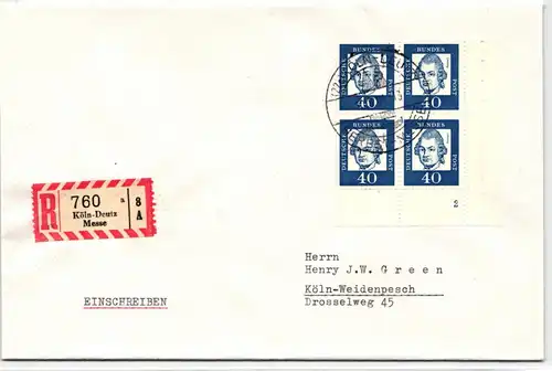 BRD Bund 355 FN auf Brief 2 Paare, Formnummer 2 #KW712