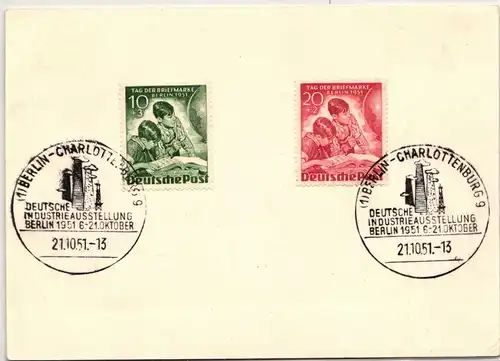 Berlin 80-81 auf Ausstellungskarte Industrieausstellung #KY541