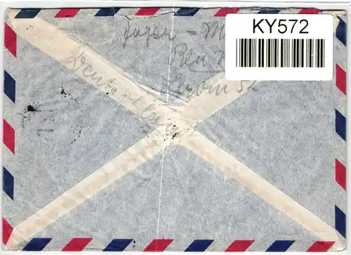 Berlin 57 auf Brief als Einzelfrankatur portogerecht #KY572