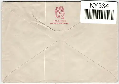 Berlin 48, 128 auf Brief als Mischfrankatur portogerecht #KY534