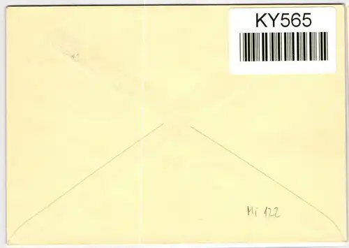 Berlin 122 als Ersttagsbrief #KY565