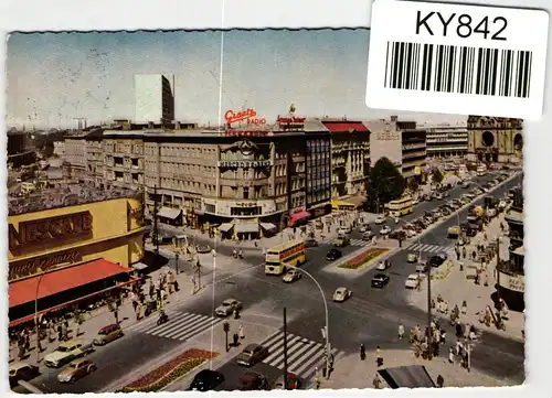 Berlin 145-146 auf Postkarte portogerechte LuPo Auslandskarte #KY842