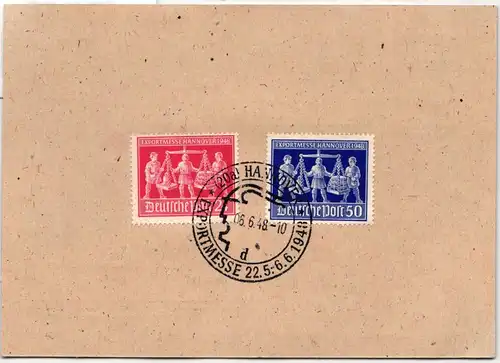 Alliierte Besetzung 969-970 auf Ausstellungskarte Hannover #KY958