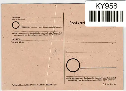 Alliierte Besetzung 969-970 auf Ausstellungskarte Hannover #KY958