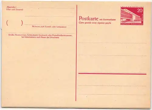 Berlin P 40 als Ganzsache ungebraucht #KY871