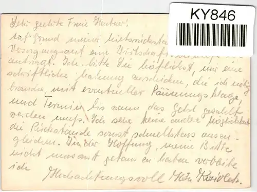 Berlin 117 auf Postkarte als Einzelfrankatur portogerecht #KY846