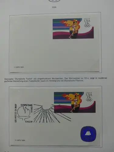 Motiv "Olympische Spiele 1984" dual besammelt im Vordruck #LY802