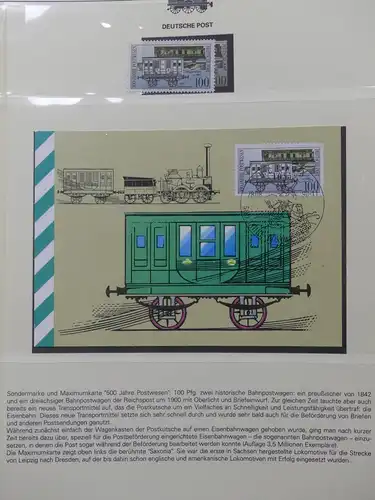 Motiv "Eisenbahn" dual besammelt im Lindner Vordruck #LY804