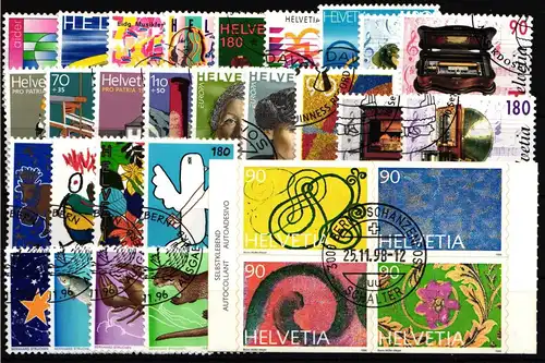 Schweiz Jahrgang 1996 gestempelt #HV470