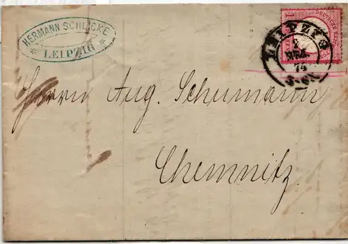 Deutsches Reich 19 auf Brief als Einzelfrankatur Fernbrief #KY604
