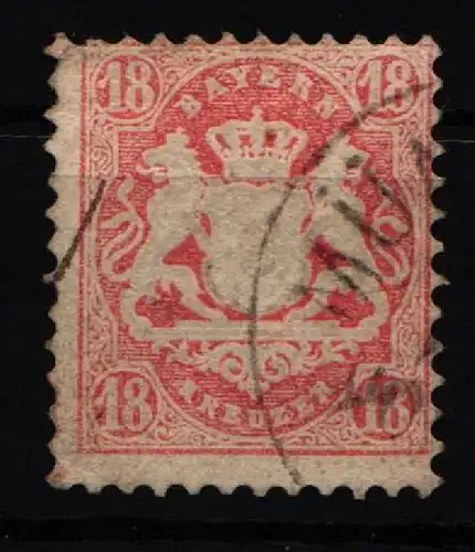 Bayern 27 xb gestempelt geprüft Brettl BPP, leichte Mängel #NC122