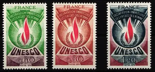 Frankreich Dienstmarken Unesco 12-15 postfrisch #NC180