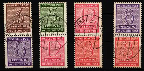 SBZ S Zd 3- S Zd 6 gestempelt Lützschena #NC370